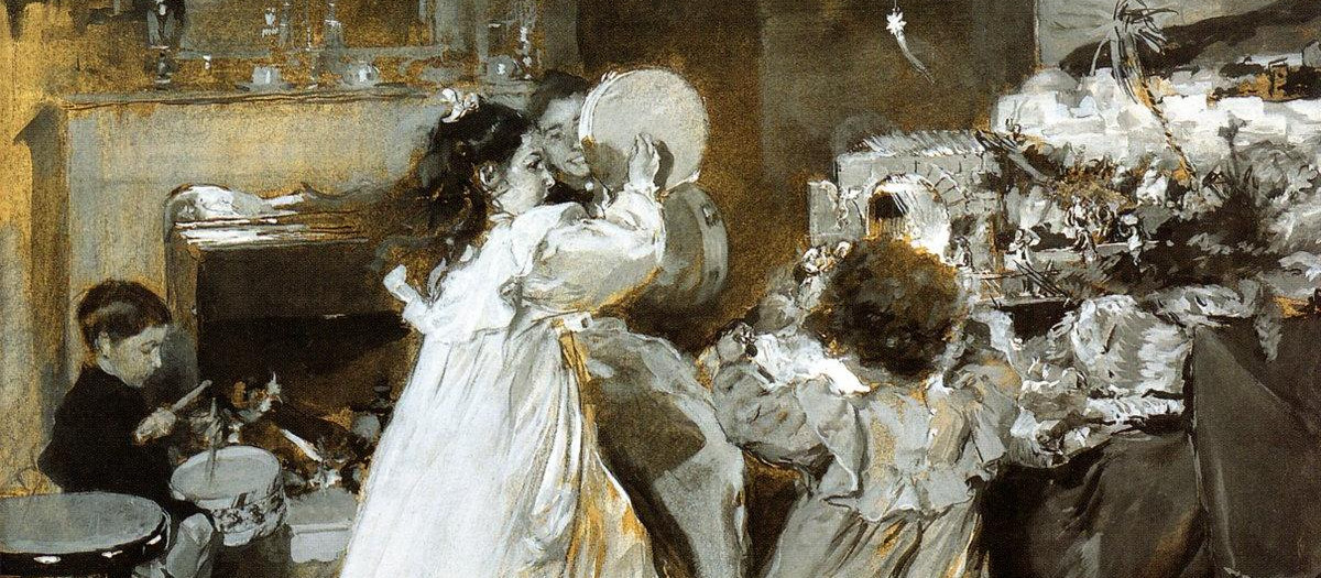 'Esta noche es Nochebuena', cuadro de Joaquín Sorrolla, 1898