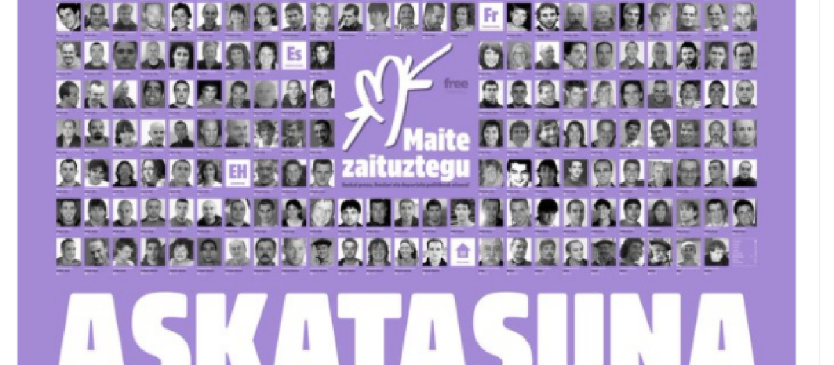 Tuit publicado por Sortu en el que anticipan la excarcelación de presos etarras: "Las últimas navidades sin vosotros"