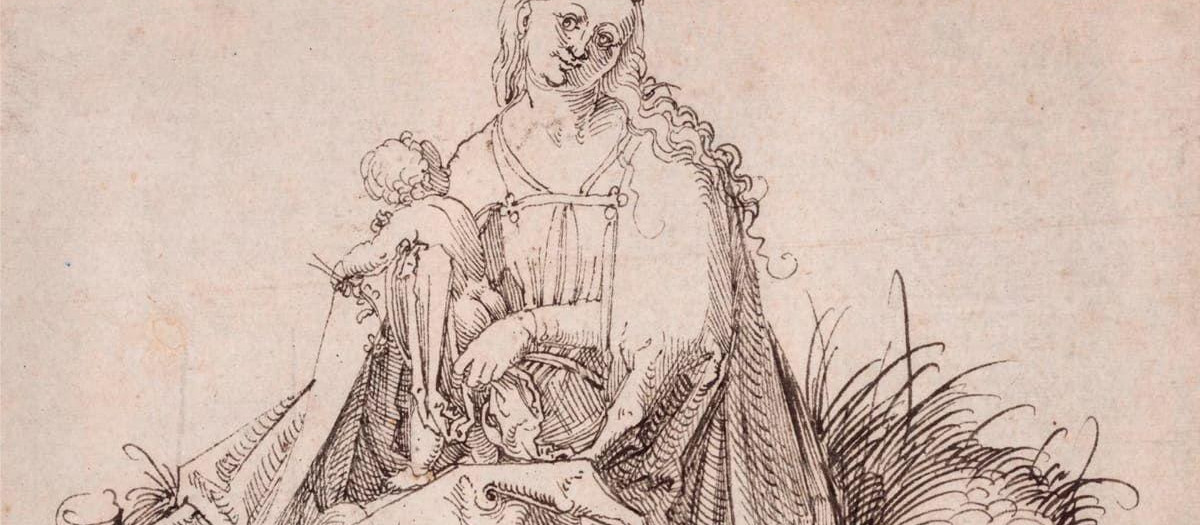 'La Virgen y el niño en un banco de hierba', el dibujo que podría ser un originar de Alberto Durero