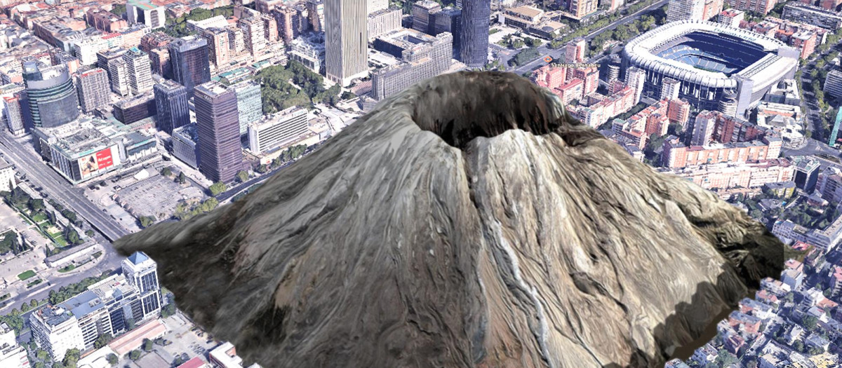 Infografía volcán Castellana