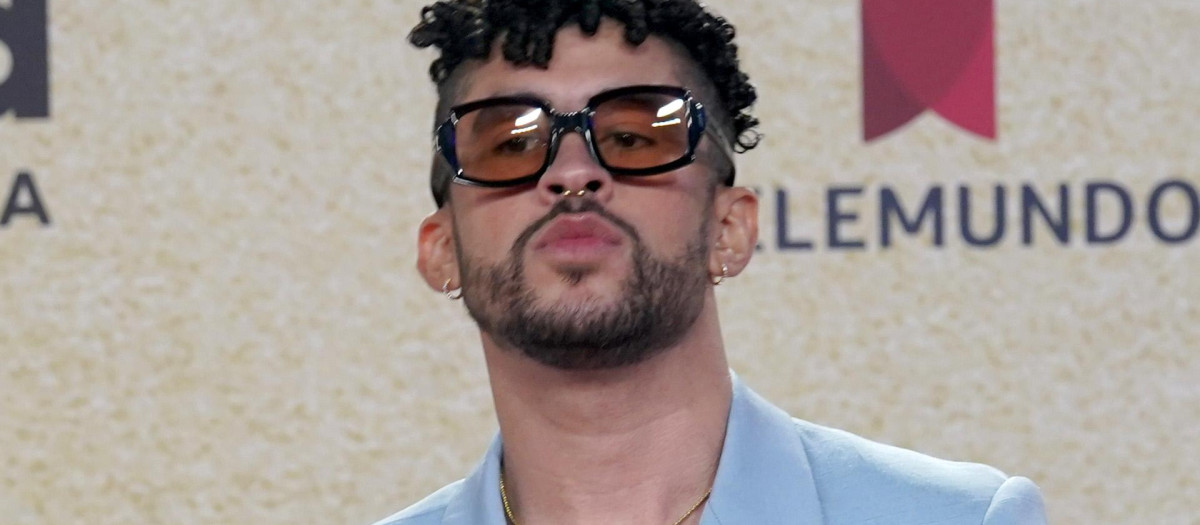 Bad Bunny en la entrega de premios Billboard Latin Music Awards