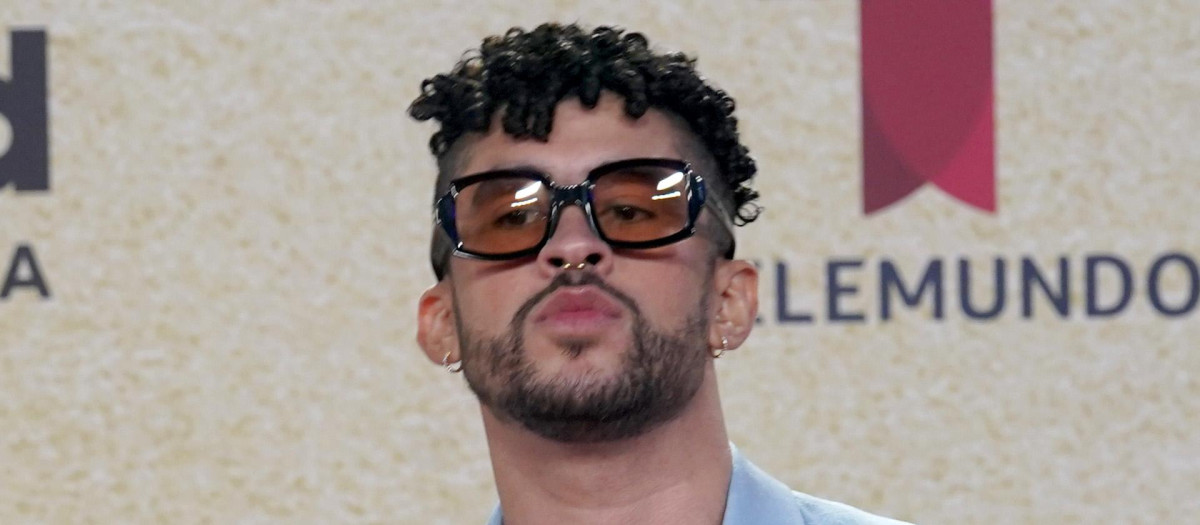 Bad Bunny en la entrega de premios Billboard Latin Music Awards