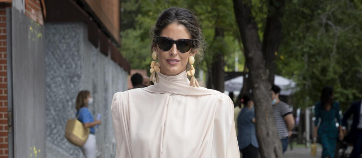 Inés Domecq durante la boda de Lucía Martin Alcalde y Santiago Benjumea