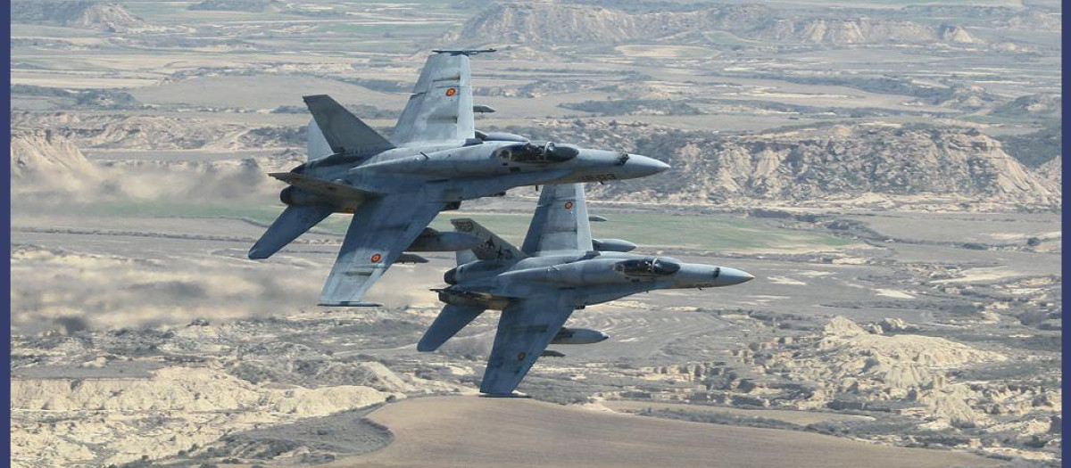 Dos F-18 del Ala 12