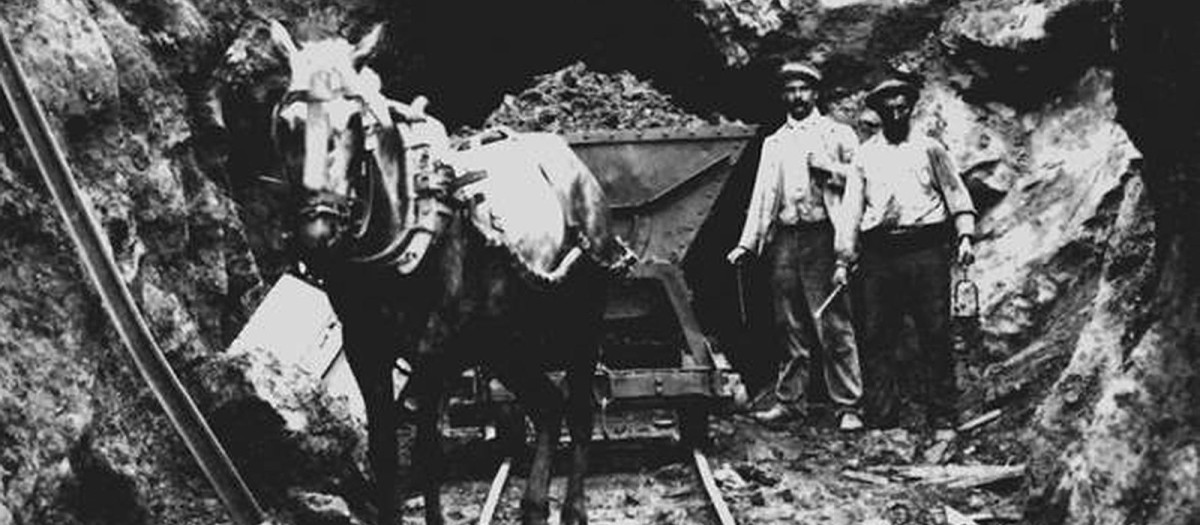 Mineros españoles a principios del siglo XX