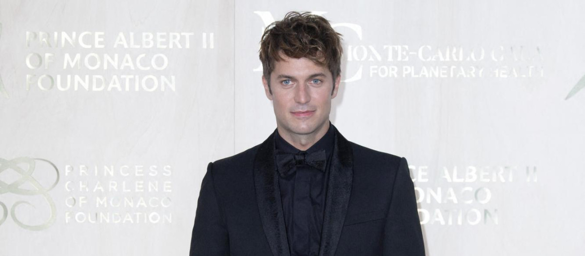 Actor Lucas Bravo attending the photocall during the 5th Monte-Carlo Gala For Planetary Health in Monte-Carlo, Monaco, on September 23, 2021.