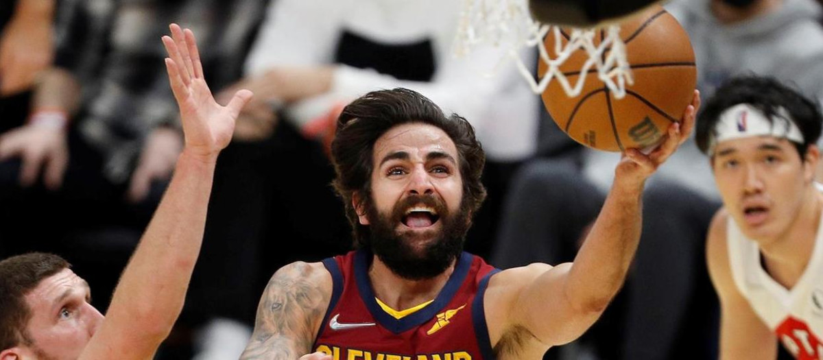 Ricky Rubio durante su partido contra los Raptors