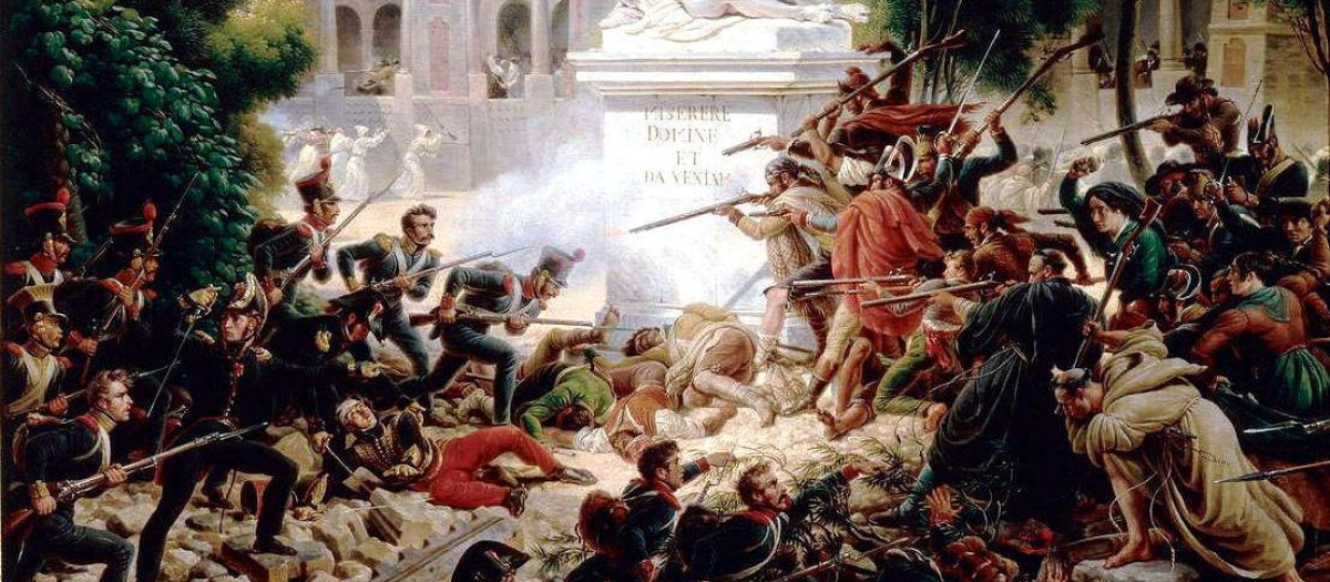 Asalto al monasterio de Santa Engracia de  Louis-François, barón Lejeune