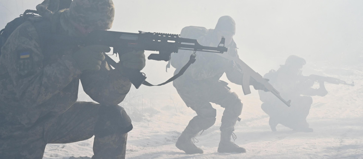 Ejercicios militares del ejército ucraniano