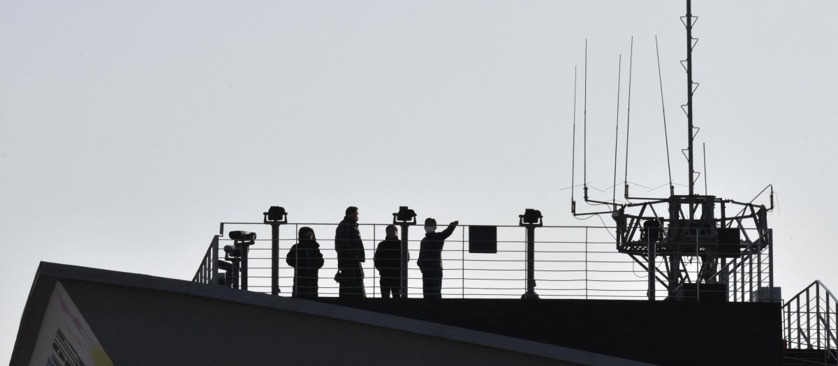 Puesto de vigilancia en la frontera coreana