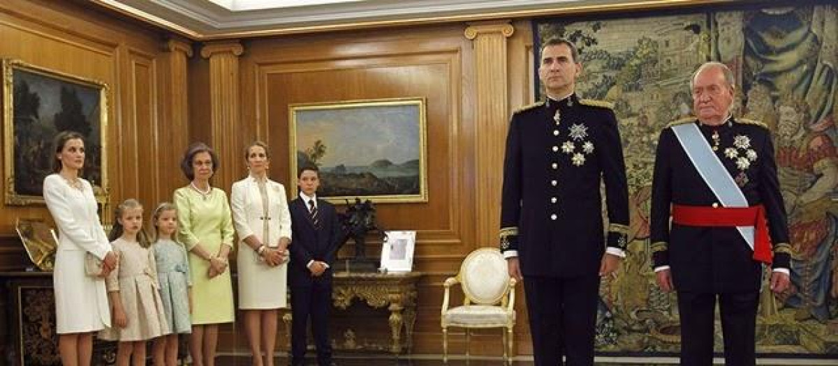 Felipe VI y Juan Carlos I