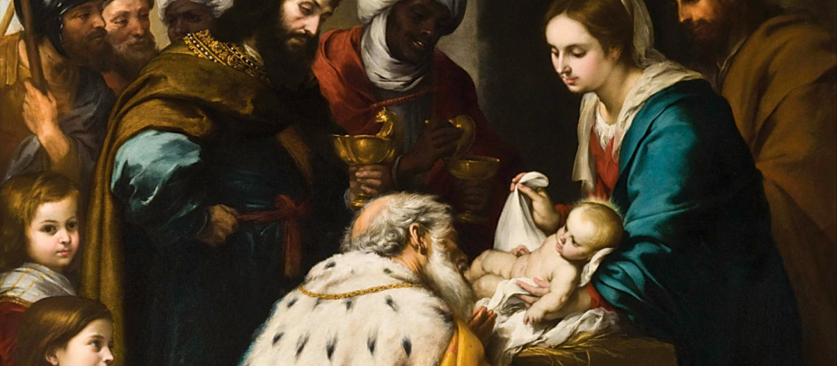 Adoración de los Reyes Magos de Murillo