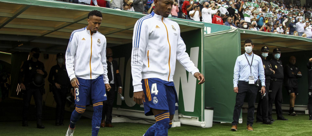 Militao y Alaba son los guardianes de la zaga blanca