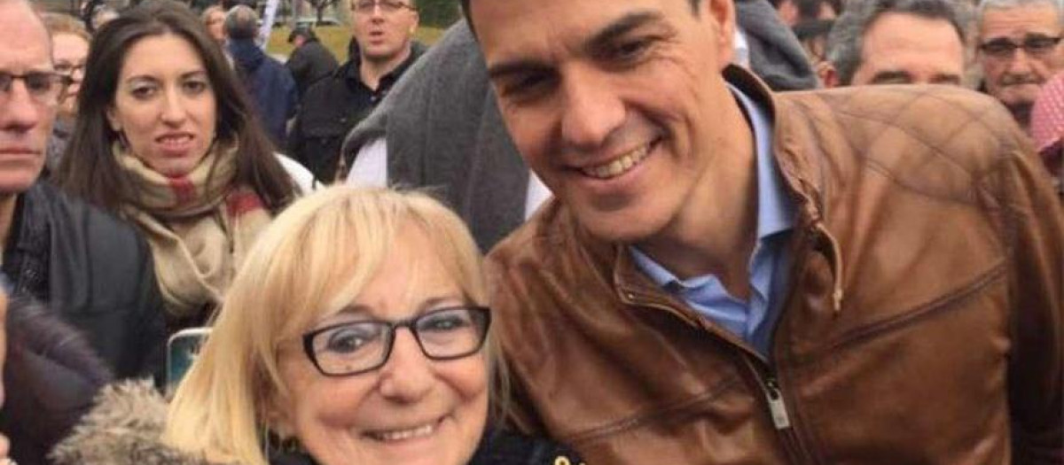 Inamculada García Rioja junto a Pedro Sánchez