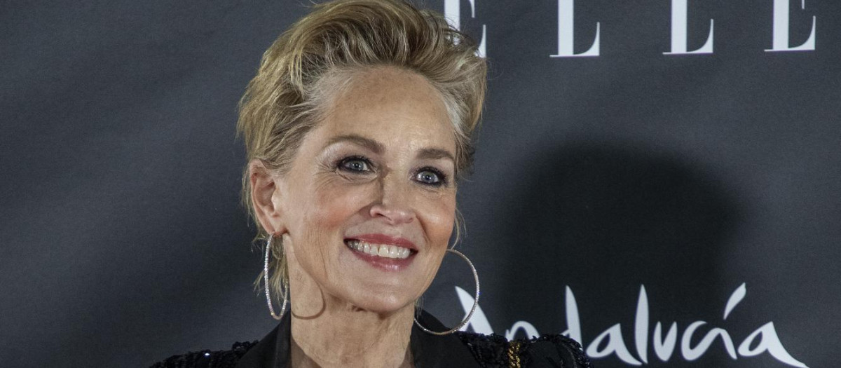 Actress Sharon Stone at photocall for Elle Style awards 2021 in Seville on Thursday, 28 October 2021.