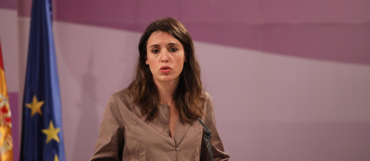 La ministra de Igualdad, Irene Montero