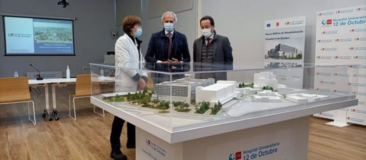 Maqueta del nuevo edificio del Hospital 12 de Octubre