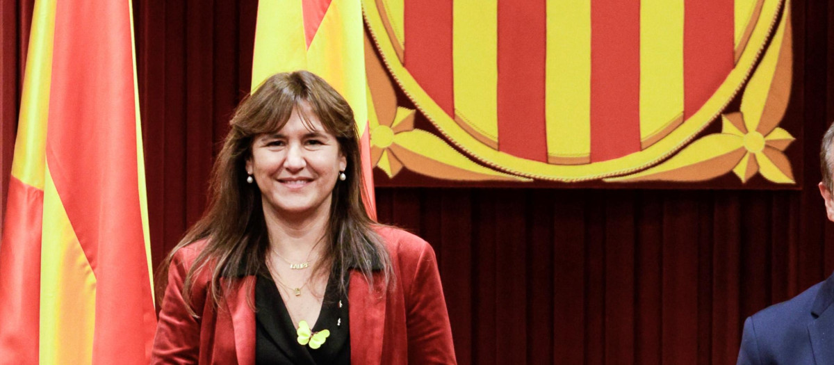 Laura Borràs, presidenta del Parlamento de Cataluña.