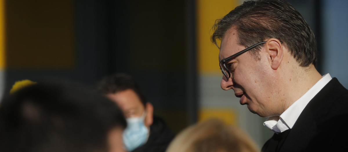 El presidente serbio, Aleksandar Vucic