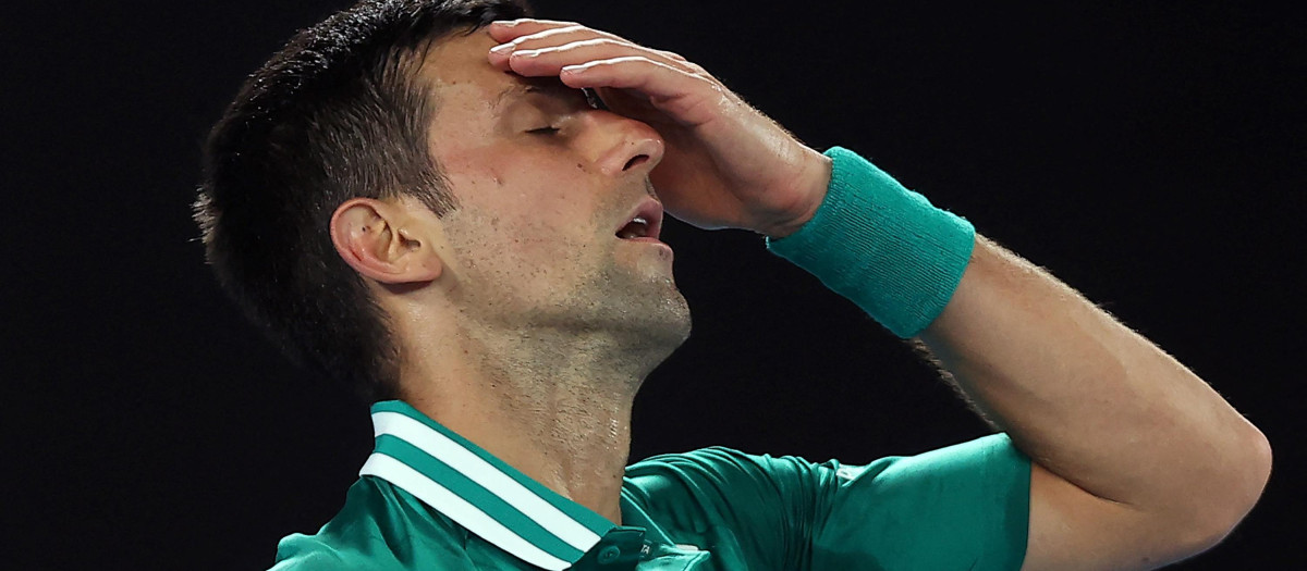 Novak Djokovic durante el pasado Open de Australia