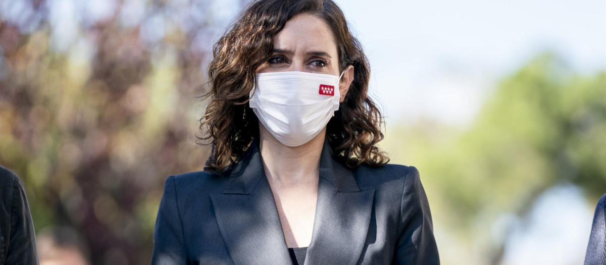 La presidenta de la Comunidad de Madrid, Isabel Díaz Ayuso