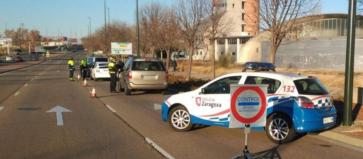 Control de alcohol y drogas de la Policía Local de Zaragoza