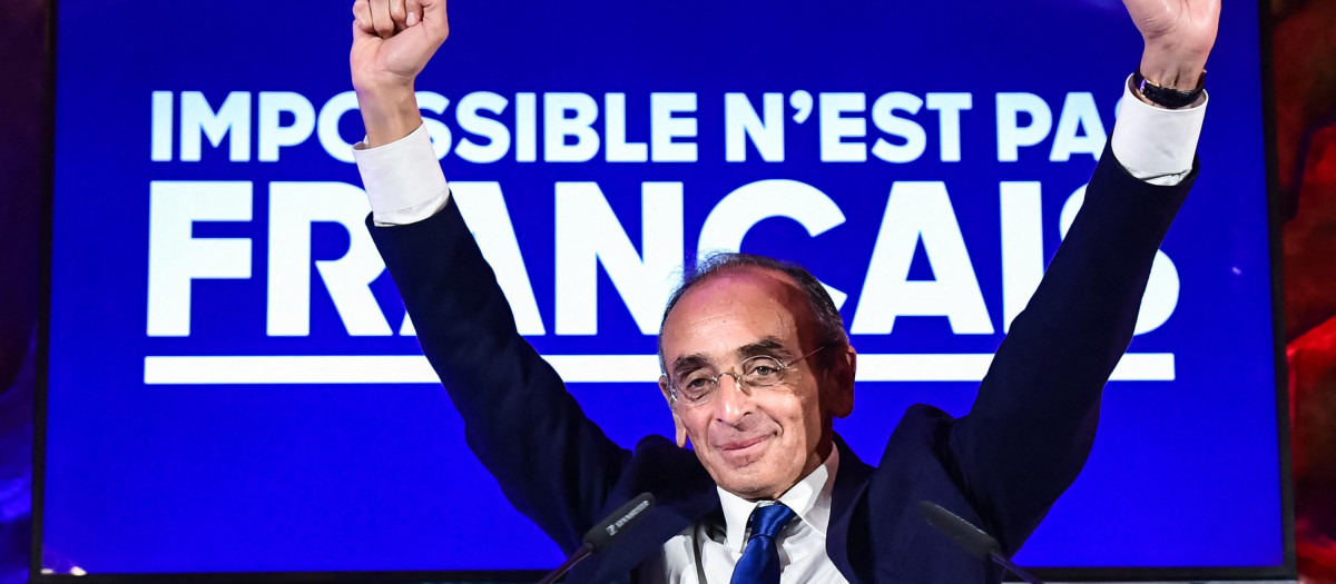 El candidato a la presidencia francesa, Éric Zemmour