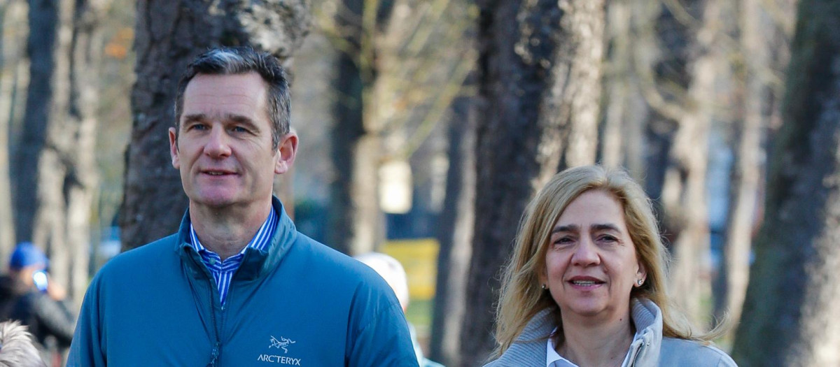 La Infanta Cristina e Iñaki Urdangarin, en diciembre de 2019