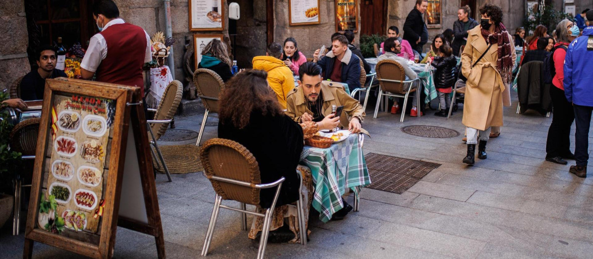 Terraza de Madrid, el pasado 31 de diciembre