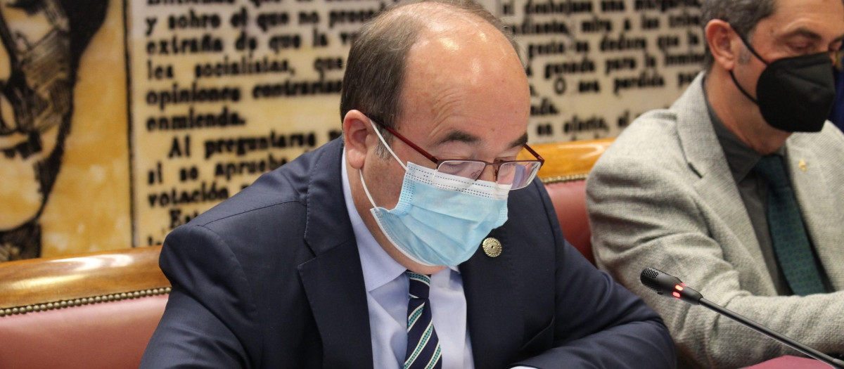 Miquel Iceta en la comisión de Cultura y Deporte ante el Senado