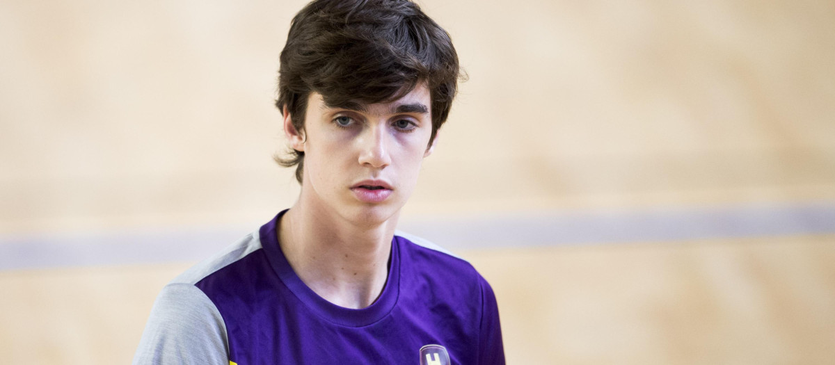 Pablo Urdangarin during the match of handball between ASB Rezé and HBC Nantes in Rezé on September 7th, 2019.