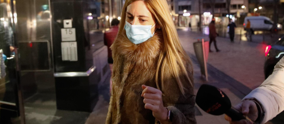 Ainhoa Armentia, en Vitoria, el pasado 20 de enero