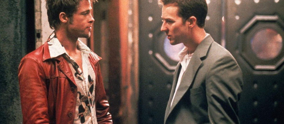 Brad Pitt y Edward Norton, protagonistas de El club de la lucha