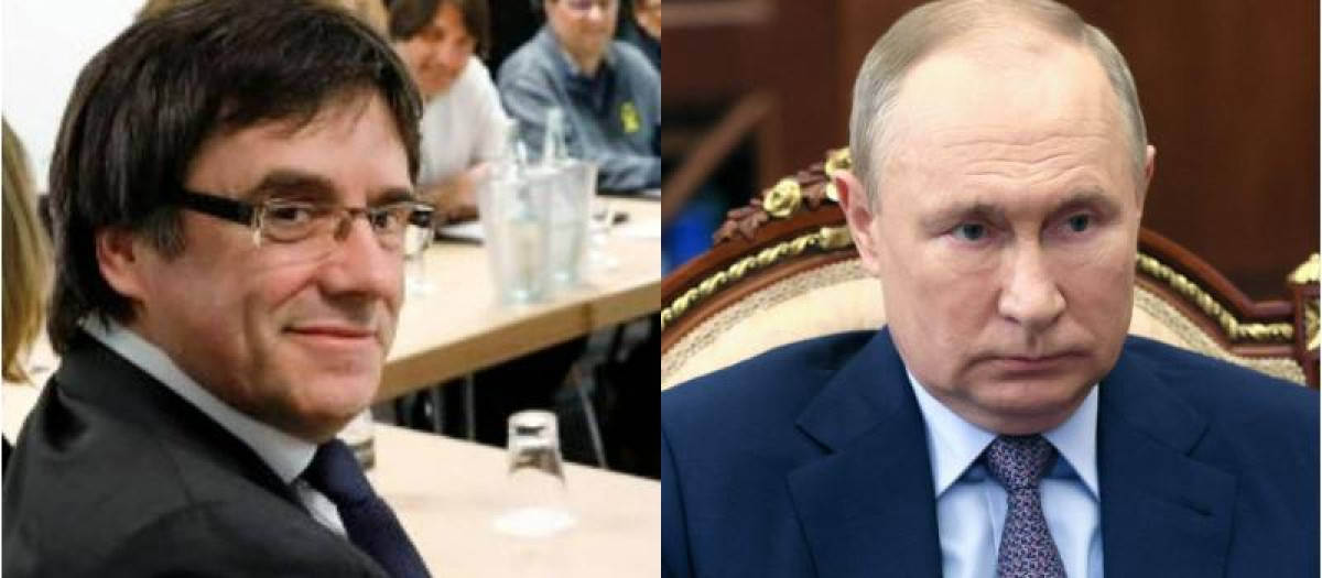 Carles Puigdemont y Vladimir Putin