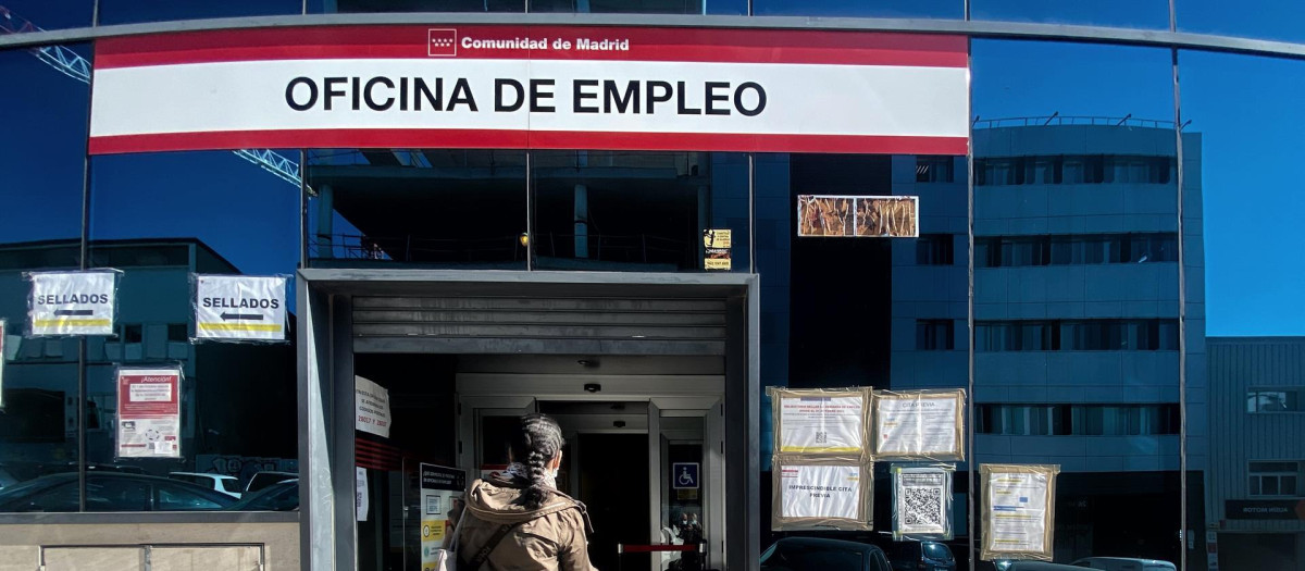 Una oficina del Servicio Público de Empleo Estatal (SEPE) en Madrid