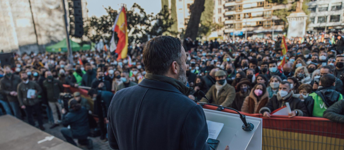 Santiago Abascal presentó a sus candidatos para la Junta castellano y leonesa en Valladolid