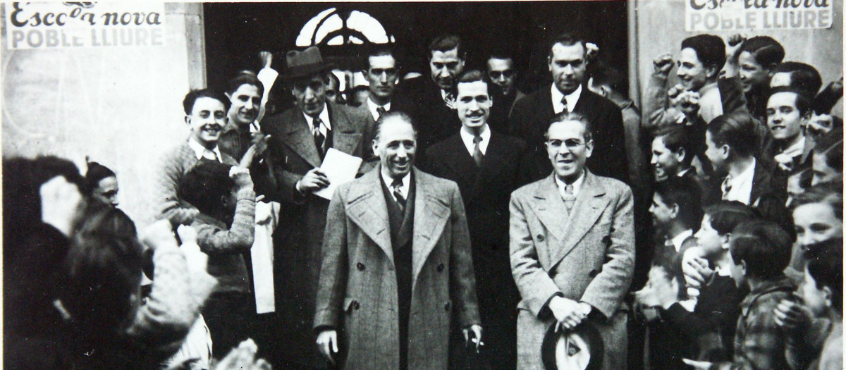 Lluís Companys y Salvador Sarrà