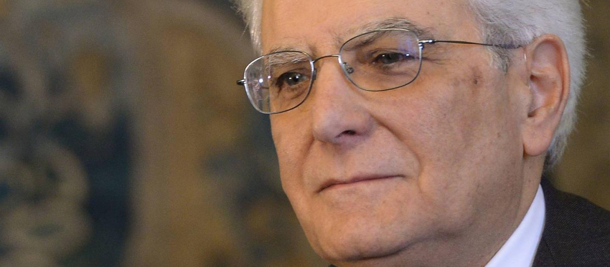 El actual presidente italiano, Sergio Matarella