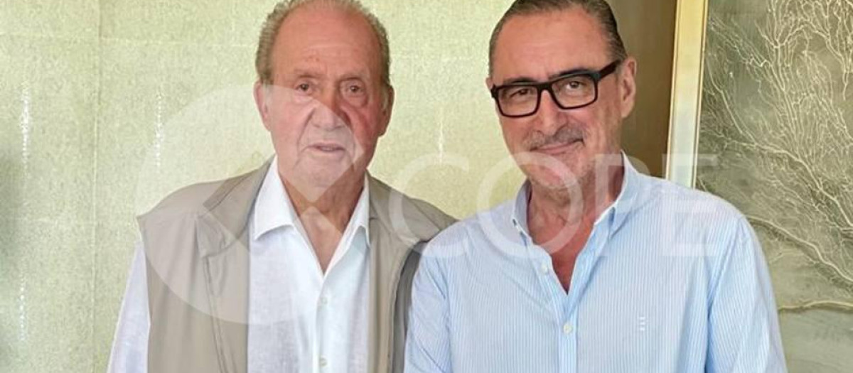 Carlos Herrera con el Rey don Juan Carlos, el pasado fin de semana