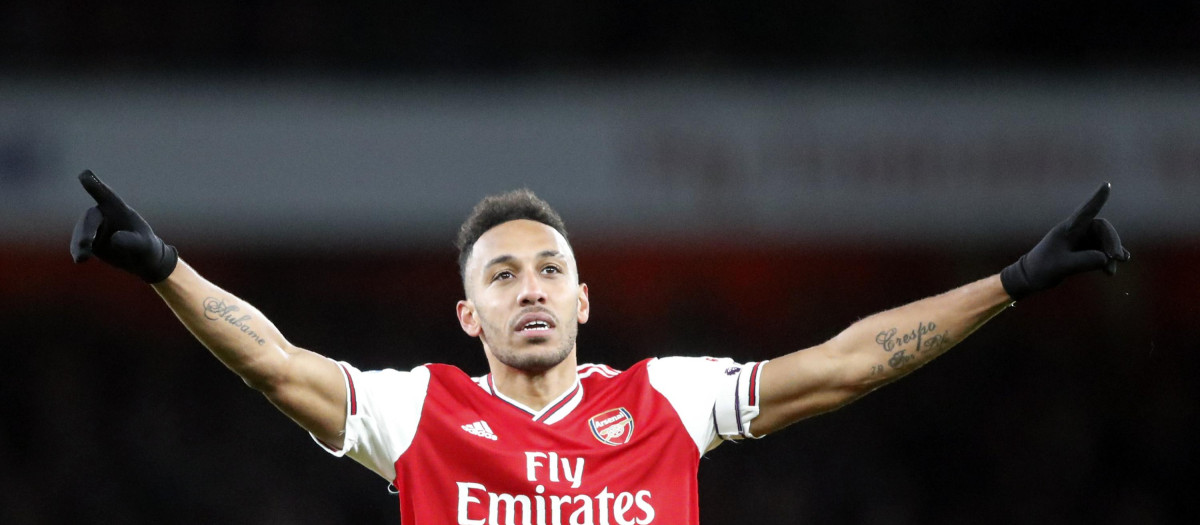 El delantero del Arsenal, Aubameyang