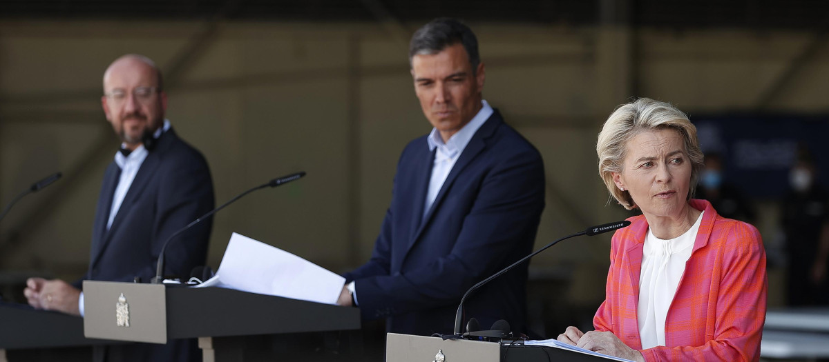 Pedro Sánchez y Von der Leyen