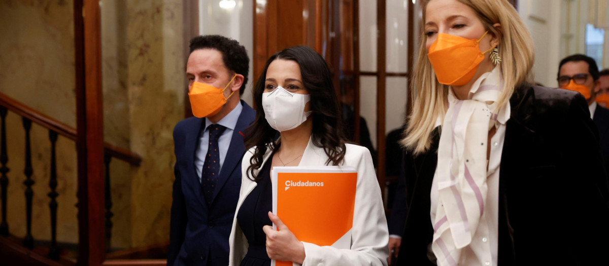 Inés Arrimadas este jueves en el Congreso