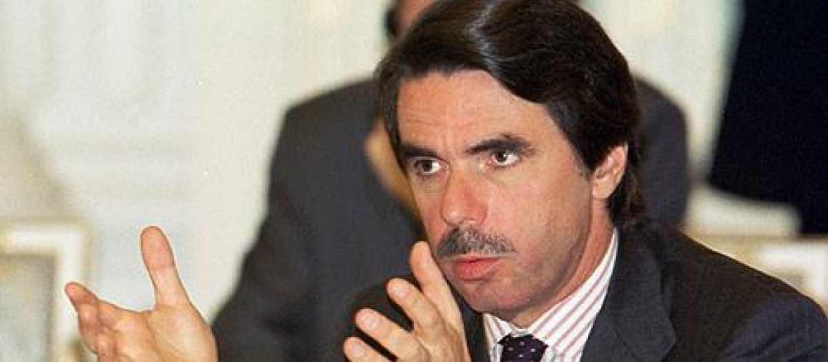 José María Aznar en Moscú en el año 2002.