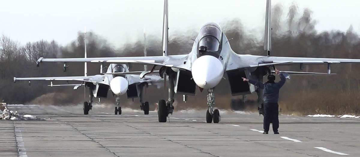 Cazas rusos Su-30SM2