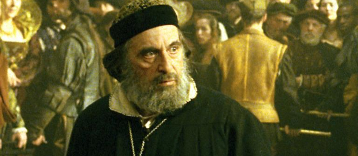 Al Pacino interpretó al judío Shylock en la adaptación al cine de 'El mercader de Venecia" de 2004