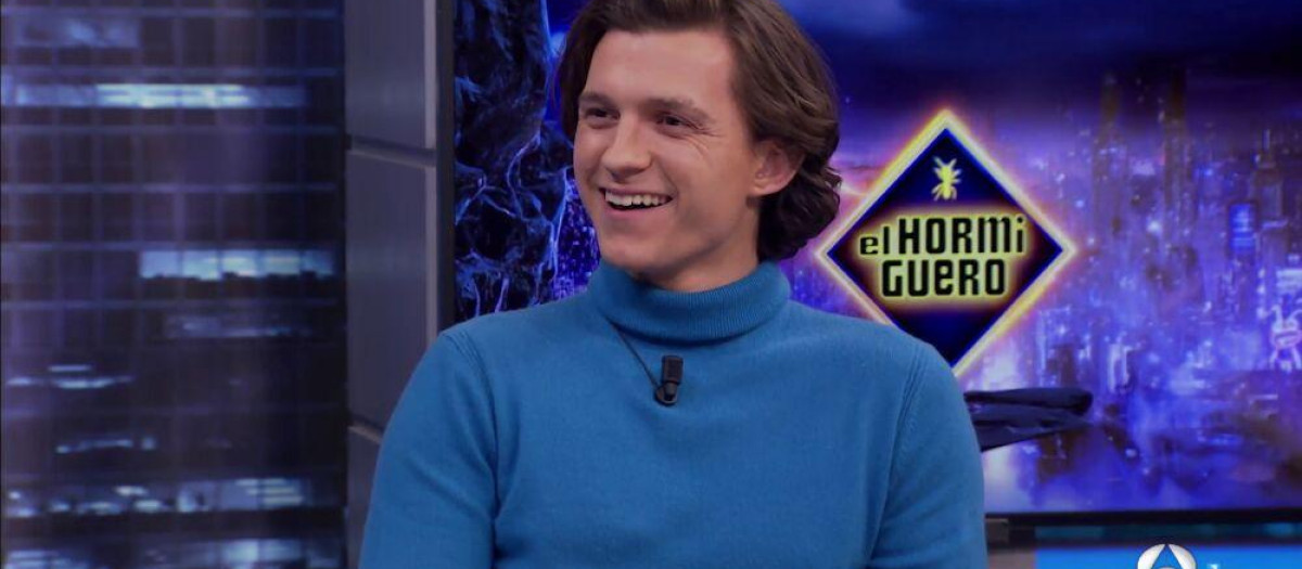 El actor Tom Holland, durante su visita a 'El Hormiguero'