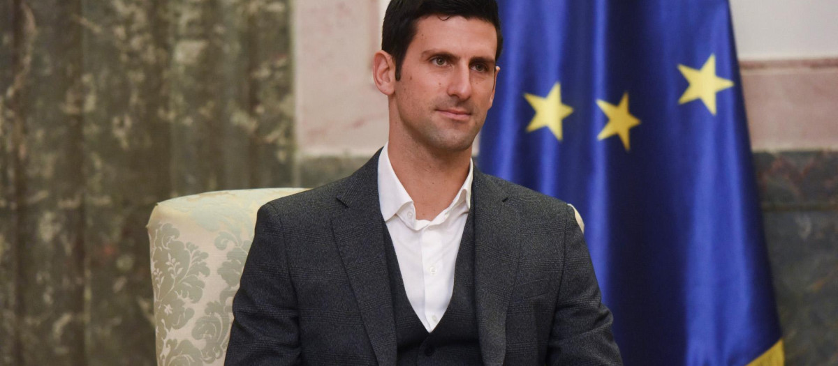 Novak Djokovic el pasado día 3 en Belgrado