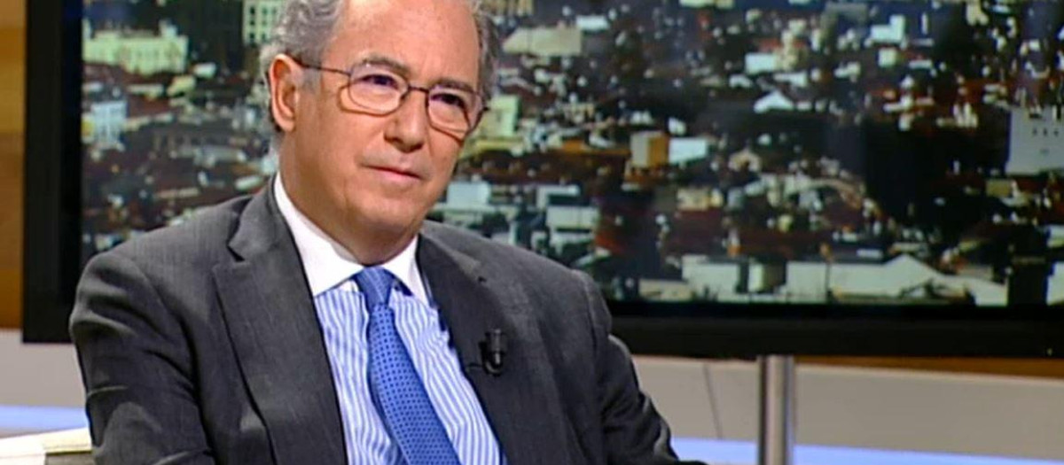 El consejero de Educación Enrique Ossorio, esta mañana en telemadrid