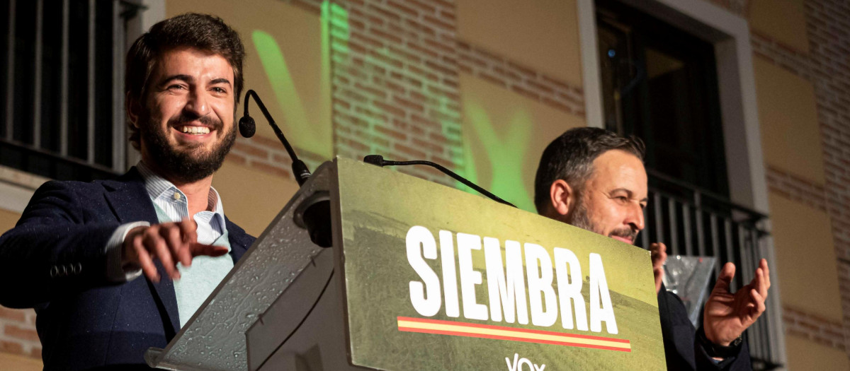 Abascal y García-Gallardo celebrando la victoria el domingo