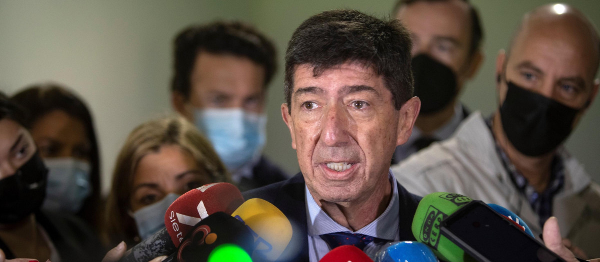 El vicepresidente de la Junta, Juan Marín, este lunes
